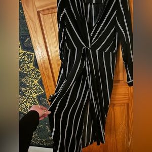 Button up stripped dress.